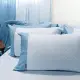 【麗塔寢飾】40支紗精梳棉 美式信封枕套組 光點 粉藍