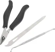 Ipetboom 1set Dead Skin Pliers Set Home Nail Trimmer Cuticle Remover Tool Cuticle Pusher Tool Cuticle Scraper Tool Fingernail Toenail Clippers Nails Stainless Steel