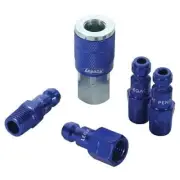 LEGACY 5pc 1/4" Coupler Plug Kit TYPE C Blue ColorConnexA72456C
