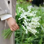 INS風仿真鈴蘭花清新白色風鈴草裝飾假花家居臥室客廳擺放花束日常拍照花束道具仿真花花束物品