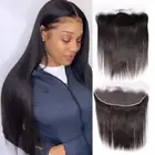 13x4 Ear to Ear Lace Frontal Closure Brazilian Straight Virgin Human Hair Lac...