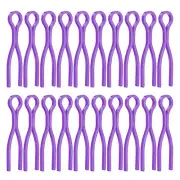 50pcs Bobbin Thread Holders Plastic Long Thread Spool Clamp, Purple