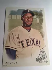 2019 Topps Allen & Ginter Jumbo 5x7 Elvis Andrus Rangers 91 05/49
