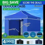 ALFORDSON Gazebo 3x4.5m Pop Up Marquee Camping Folding Tent Canopy 600D Oxford