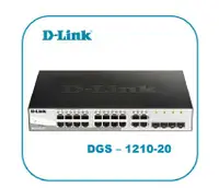 在飛比找有閑購物優惠-D-Link 友訊 DGS-1210-20 智慧型網管交換器