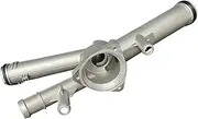 Aluminum Engine Cooling Coolant Thermostat Housing Compatible with Touareg Q7 VW Phaeton Passat CC EOS Superb 3.6 03H121117A