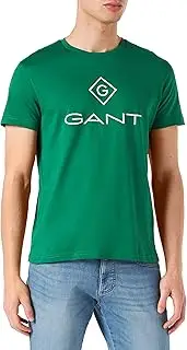 [GANT] Men's D1 Lock-Up SS T-Shirt Men's T-Shirts, Lavish Green, XS