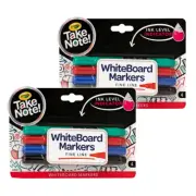 8x Crayola Take Note! Fine Line White Board Markers Kids/Children Stationery 1+