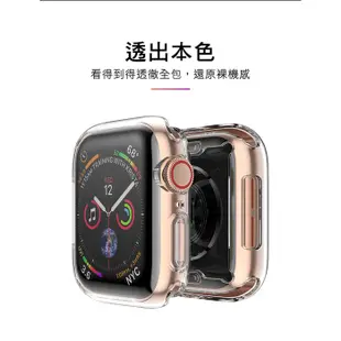 for Apple Watch 7 裸機質感 透明全包覆 TPU軟質 防摔錶殼 (蘋果手錶保護套 保護殼 殼套 錶殼)