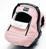 Milk Snob Pink Winter Baby Car Seat Cover - Waterproof, Windproof, Fleece Lining - Universal Fit