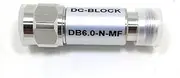 N Type DC Block, Stainless Steel RF Attenuator, N Male to N Female, Coaxial Blocker for Network Analyzers and Signal Simulators (3GHz)