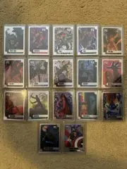 2016 Marvel Masterpieces COMPLETE HOLOFOIL INSERT CARD SET, #1-17 - NM! - Jusko