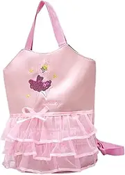 [Minkissy] Elegant Casual Ballet Backpack Lace Design Adjustable Straps for Dancer's Storage