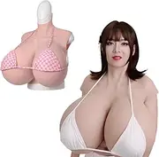 QIAOYIQIAO 4th Generation S-Cup Z-Cup Large Cup Realistic Silicone Breast Form Fake Boobs for Cosplay Crossdressers Transgender