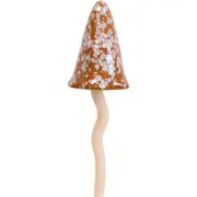 LVD Porcelain Jiggle Mushroom Cajun Sculpture Home/Office/Garden Decor 29cm