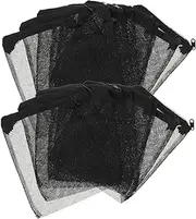 GREENADSCAPE Aquarium Filter Accessories 20pcs Filter Bags Mesh Large Fish Tank Filter Media Bag Black 14x20cm