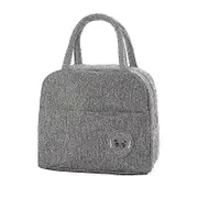 insulated Lunch Bag, Lunch Bag Portable Lunch Box Bag Waterproof Lunch Box Bag, For Office School Travel Camping Prepared Meals (grey)