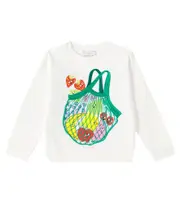 [Stella McCartney Kids] Stella McCartney Kids Printed cotton jersey sweatshirt Y 4 pink