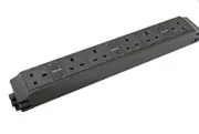 Brand New Power Data Under desk Power Pack 6 Way 250v 13A