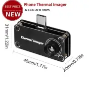 32x32 Thermal Camera Mobile Phone Thermal Imager for Android 8-13" TIOP01