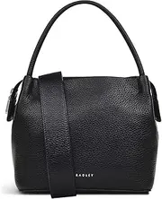[RADLEY] London Ivydale Road Women's Small Grained Leather Hobo Handbag - Black, Cross-Body, Black