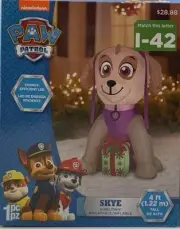 Airblown Inflatable Skye w/present 4ft tall Paw Patrol