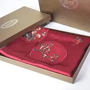 Women's Silk Scarf,Hand Embroideryfashion Sunscreen Shawls Wraps for Headscarf&Neck High-End Gift,C,65 * 190CM