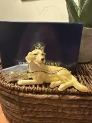 Kingspoint Honey Yellow Lab Trinket Box and Necklace
