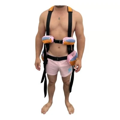 AW20 Moschino Couture Jeremy Scott Carrier Multiple Fanny Packs Trekking Harness