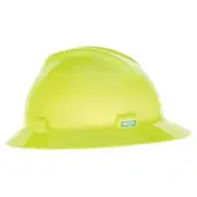 Msa Safety Hard Hat,Type 1, Class E,Hi-Vis Yellow 10061515 Msa Safety 10061515