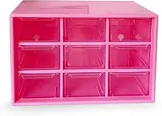[Generic] xinyee Plastic Parts Storage Box 9 Drawer Storage Hardware and Craft Cabinet Wall Mount