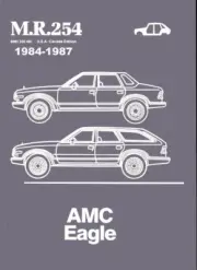 1984 1985 1986 1987 AMC Eagle Service Shop Repair Manual Engine Drivetrain Book