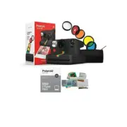 Polaroid NOW Instant Film Camera with Black and White Film and Storage Box
