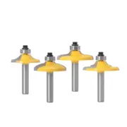 4 pcs 1/4" Shank Drawer Front & Cabinet Door Front Router Bit Set