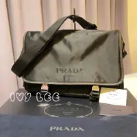 在飛比找PopChill優惠-[二手] PRADA 普拉達 VA0793 黑色尼龍 大郵差