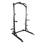 Gold's Gym Half Rack Squat Bench Press Pull Up Station Cage W/ Weight Storage