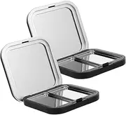 Beaupretty 2pcs Empty Makeup Eyeshadow Organizer Matte Refillable Palette for for Travel Home and Includes Case Magnetic Pans