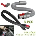 For Dyson V15 V11 V10 V8 V7 Flexible Crevice Tool&Extension Hose Attachment 3Pcs