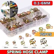 Vacuum Spring Steel Clips Water Fuel Hose Line Clamps Fuel Tube Air Pipe Clamp