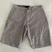 VOLCOM, TRUE TO THIS, MEN'S SHORTS, Size 28 GRAY NWT