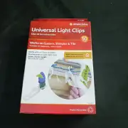 Universal Light Clips 50 Count, Works On Gutters, Shingles & Tile