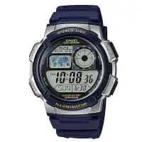 在飛比找Yahoo奇摩購物中心優惠-CASIO 世界之城電子數位膠帶錶(AE-1000W-2A)