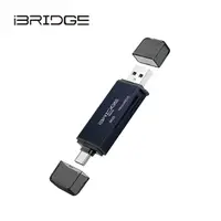 在飛比找myfone網路門市優惠-iBRIDGE Type-C+USB3.0多功能OTG讀卡機