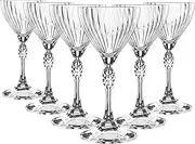 6X 140ml America '20s Nick & Nora Glasses - Espresso Margarita Champagne Cocktail Gin Wine Drinking Party Coupe Glass Set - by Bormioli Rocco
