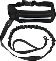 Adjustable Waist Belt Hands Free Dog Leash for Running Training Walking Pet Leash Fanny Pack
