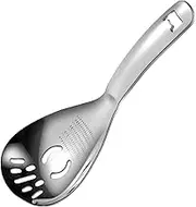 Hoement Stainless Steel Garlic Grater Spoon Practical Kitchen Tool for Ginger Radish Pumpkin Multipurpose Manual Grinding Tool for Easy Use Cleaning Compact Design