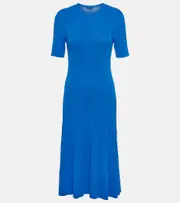 [Joseph] Joseph Ribbed-knit midi dress AU 8 blue