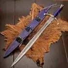 Unique Custom Handmade Damascus Steel Glamdring Sword Replica, Sword of Gandalf