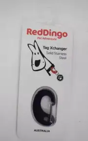 Red Dingo TC-ZZ-BB-LG Tag Xchanger Clip Stainless Steel Purple Size Large