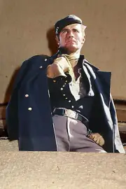 Major Dundee, Charlton Heston, Tabletop Movie Display Standee 8" Tall